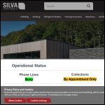 Screen shot of the Silva Timber Products website.