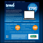 Screen shot of the The Bravo Design Partnership Ltd website.