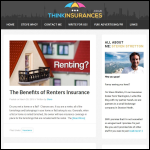Screen shot of the Think Insurances website.