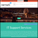 Screen shot of the Nemark Professional IT Services website.