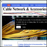 Screen shot of the Cable Network & Accessories Ltd website.
