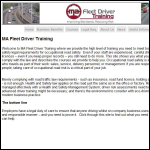 Screen shot of the MA Fleet Driver Training website.