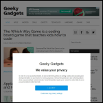Screen shot of the Gadgets 4 Ltd website.