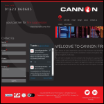 Screen shot of the Cannon Fire Protection Ltd website.