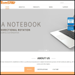 Screen shot of the Tomstar Ltd website.