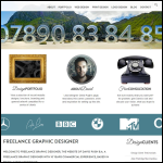Screen shot of the Freelance Graphic Designer website.