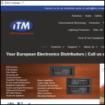 Screen shot of the ITM Components Ltd website.