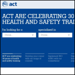Screen shot of the ACT Associates Ltd website.