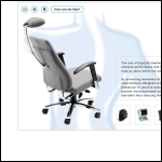 Screen shot of the Ergolife Seating Ltd website.