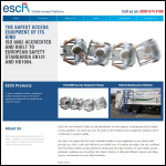 Screen shot of the ESCA UK Ltd website.
