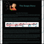 Screen shot of the The Soapy Story website.