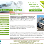Screen shot of the Southdown Driving website.