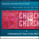 Screen shot of the River of Life Metropolitan Community Church website.