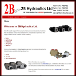 Screen shot of the 2B Hydraulics Ltd website.