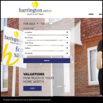 Screen shot of the Harringtons Sales & Lettings Ltd website.