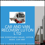 Screen shot of the Car & Van Recovery Ltd website.