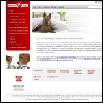 Screen shot of the MadRedDog Designer Pet Products website.