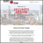 Screen shot of the Security Design & Installation website.