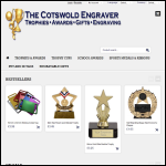 Screen shot of the The Cotswold Engraver website.