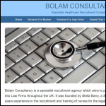 Screen shot of the Bolam Consultancy Ltd website.