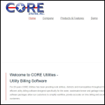 Screen shot of the Core Utilities Ltd website.