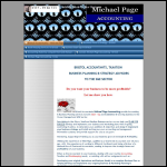 Screen shot of the Michael Page Accounting website.