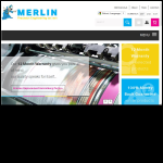 Screen shot of the Merlin Precision Engineering Ltd website.