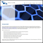 Screen shot of the Galileo Ventures Ltd website.