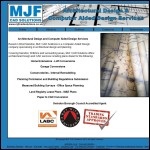 Screen shot of the MJF CAD Solutions website.