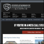 Screen shot of the Steel Express website.