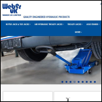 Screen shot of the Weber UK Ltd website.