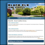 Screen shot of the Black Elk Home Surveys Ltd website.
