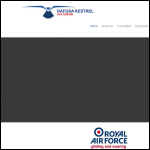 Screen shot of the The Royal Air Force Gliding & Soaring Association website.