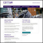 Screen shot of the Cottam Brush Ltd website.