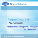 Screen shot of the Airgem Delta Ltd website.