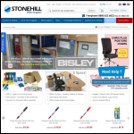 Screen shot of the Stonehill Office Supplies Ltd website.