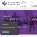 Screen shot of the Internal Energy Arts Ltd website.