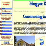 Screen shot of the Magyar Kuria Construction Services Ltd website.