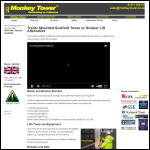 Screen shot of the Monkey Tower website.