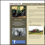 Screen shot of the D. Lyon Ltd website.