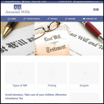 Screen shot of the Assured Will Services Ltd website.