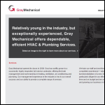 Screen shot of the Gray's Mechanical Services Ltd website.