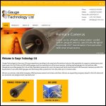 Screen shot of the Gauge Technology Ltd website.