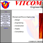 Screen shot of the VITCOM Engineering website.