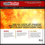 Screen shot of the Webtechy Ltd` website.