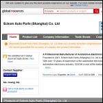 Screen shot of the Eckom Auto Parts Ltd website.