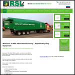 Screen shot of the RSL Quarrying Plant website.
