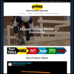 Screen shot of the Prime Retail Ltd website.