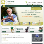 Screen shot of the Oakland Stairlifts website.