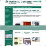 Screen shot of the Watkins Glass Ltd website.